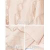 imageZESICA Womens 2025 Summer Strapless Bodycon Tube Dress Sexy Off Shoulder Mesh Irregular Ruffle Backless Party Midi DressesBeige
