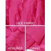 imageZESICA Womens 2025 Summer Strapless Bodycon Tube Dress Sexy Off Shoulder Mesh Irregular Ruffle Backless Party Midi DressesRose