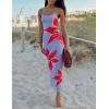 imageZESICA Womens Summer Bodycon Maxi Dresses 2025 Floral Spaghetti Strap Square Neck Sleeveless Boho Beach Long DressesDusty Blue