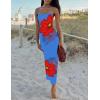 imageZESICA Womens Summer Bodycon Maxi Dresses 2025 Floral Spaghetti Strap Square Neck Sleeveless Boho Beach Long DressesRoyalblue
