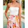 imageZESICA Womens 2025 Summer Boho Strapless Midi Dress Off Shoulder Polka Dot Printed Flowy A Line Long Dresses with PocketsWhite