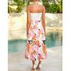 imageZESICA Womens 2025 Summer Boho Strapless Midi Dress Off Shoulder Polka Dot Printed Flowy A Line Long Dresses with PocketsWhite