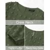 imageZESICA Womens Spring Long Sleeve Maxi Dresses Casual Crew Neck Swiss Dot Tiered Flowy A Line Wedding Guest DressArmy Green