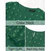 imageZESICA Womens Spring Long Sleeve Maxi Dresses Casual Crew Neck Swiss Dot Tiered Flowy A Line Wedding Guest DressGreen