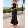 imageZESICA Womens Summer Elegant Off Shoulder Maxi Dress 2025 Sleeveless Mermaid Bodycon Wedding Party Long DressesBlack