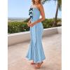 imageZESICA Womens Summer Elegant Off Shoulder Maxi Dress 2025 Sleeveless Mermaid Bodycon Wedding Party Long DressesLight Blue