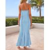 imageZESICA Womens Summer Elegant Off Shoulder Maxi Dress 2025 Sleeveless Mermaid Bodycon Wedding Party Long DressesLight Blue