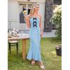 imageZESICA Womens Summer Elegant Off Shoulder Maxi Dress 2025 Sleeveless Mermaid Bodycon Wedding Party Long DressesLight Blue