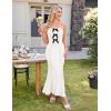 imageZESICA Womens Summer Elegant Off Shoulder Maxi Dress 2025 Sleeveless Mermaid Bodycon Wedding Party Long DressesWhite