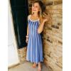 imageZESICA Womens 2025 Summer Sleeveless Striped Midi Dresses Casual A Line Swing Knit Long Dress Beach Vacation ClothesDusty Blue