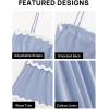 imageZESICA Womens 2025 Summer Spaghetti Straps Sleeveless Backless Sundress Flowy Smocked Lace Swing A Line Midi DressBlue