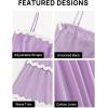 imageZESICA Womens 2025 Summer Spaghetti Straps Sleeveless Backless Sundress Flowy Smocked Lace Swing A Line Midi DressLight Purple