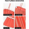 imageZESICA Womens 2025 Summer Spaghetti Straps Sleeveless Backless Sundress Flowy Smocked Lace Swing A Line Midi DressWatermelon Red