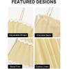 imageZESICA Womens 2025 Summer Spaghetti Straps Sleeveless Backless Sundress Flowy Smocked Lace Swing A Line Midi DressYellow