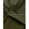 imageZESICA Womens Summer Short Sleeve Bodycon Midi Dresses 2025 Casual Crewneck Knit Wrap Tie Waist T Shirt Long DressArmy Green