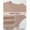 imageZESICA Womens Summer Sleeveless Tank Maxi Dress 2025 Mock Neck Ribbed Knit High Waist Flowy Wedding Guest Long DressesKhaki