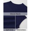 imageZESICA Womens Summer Sleeveless Tank Maxi Dress 2025 Mock Neck Ribbed Knit High Waist Flowy Wedding Guest Long DressesNavy