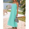 imageZESICA Womens 2025 Summer Boho Sleeveless Maxi Dress Spaghetti Straps Casual Flowy A Line Beach Party Long DressesAqua