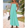 imageZESICA Womens 2025 Summer Boho Sleeveless Maxi Dress Spaghetti Straps Casual Flowy A Line Beach Party Long DressesAqua