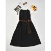 imageZESICA Womens 2025 Summer Boho Sleeveless Maxi Dress Spaghetti Straps Casual Flowy A Line Beach Party Long DressesBlack
