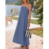 imageZESICA Womens 2025 Summer Boho Sleeveless Maxi Dress Spaghetti Straps Casual Flowy A Line Beach Party Long DressesDusty Blue