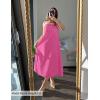 imageZESICA Womens 2025 Summer Boho Sleeveless Maxi Dress Spaghetti Straps Casual Flowy A Line Beach Party Long DressesHot Pink