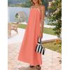 imageZESICA Womens 2025 Summer Boho Sleeveless Maxi Dress Spaghetti Straps Casual Flowy A Line Beach Party Long DressesPeach