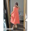 imageZESICA Womens 2025 Summer Boho Sleeveless Maxi Dress Spaghetti Straps Casual Flowy A Line Beach Party Long DressesPeach