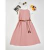 imageZESICA Womens 2025 Summer Boho Sleeveless Maxi Dress Spaghetti Straps Casual Flowy A Line Beach Party Long DressesPink