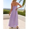 imageZESICA Womens 2025 Summer Boho Sleeveless Maxi Dress Spaghetti Straps Casual Flowy A Line Beach Party Long DressesPurple