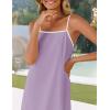 imageZESICA Womens 2025 Summer Boho Sleeveless Maxi Dress Spaghetti Straps Casual Flowy A Line Beach Party Long DressesPurple