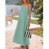 imageZESICA Womens 2025 Summer Boho Sleeveless Maxi Dress Spaghetti Straps Casual Flowy A Line Beach Party Long DressesSage