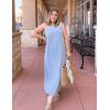 imageZESICA Womens 2025 Summer Boho Sleeveless Maxi Dress Spaghetti Straps Casual Flowy A Line Beach Party Long DressesSky