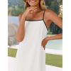 imageZESICA Womens 2025 Summer Boho Sleeveless Maxi Dress Spaghetti Straps Casual Flowy A Line Beach Party Long DressesWhite