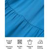 imageZESICA Womens Boho 2025 Summer Square Neck Puff Sleeve Off Shoulder Smocked Tiered Casual A Line Short Mini DressCobaltblue