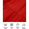 imageZESICA Womens Boho 2025 Summer Square Neck Puff Sleeve Off Shoulder Smocked Tiered Casual A Line Short Mini DressFirered