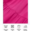 imageZESICA Womens Boho 2025 Summer Square Neck Puff Sleeve Off Shoulder Smocked Tiered Casual A Line Short Mini DressRose