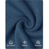 imageZESICA Womens Summer Bodycon Mini Dress 2025 Short Sleeve Crewneck Ribbed Knit Slim Fit Casual Sweater DressesDusty Blue