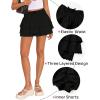 imageZESICA Womens Summer Boho Ruffle Tiered Mini Skirt 2025 High Waist Skorts Flowy Casual Beach ShortsBlack