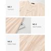 imageZESICA Womens Summer Short Sleeve Tie Front Mini Dress Cute Babydoll Ruffle Pleated A Line Tunic DressesApricot