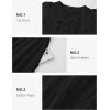 imageZESICA Womens Summer Short Sleeve Tie Front Mini Dress Cute Babydoll Ruffle Pleated A Line Tunic DressesBlack
