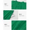 imageZESICA Womens Summer Short Sleeve Tie Front Mini Dress Cute Babydoll Ruffle Pleated A Line Tunic DressesGreen