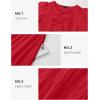 imageZESICA Womens Summer Short Sleeve Tie Front Mini Dress Cute Babydoll Ruffle Pleated A Line Tunic DressesRed