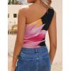 imageZESICA Womens Going Out Tank Top Summer Floral Off Shoulder Slim Fit Y2K Crop Tops Beach Vacation OutfitsBlack