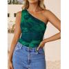 imageZESICA Womens Going Out Tank Top Summer Floral Off Shoulder Slim Fit Y2K Crop Tops Beach Vacation OutfitsGreen