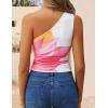 imageZESICA Womens Going Out Tank Top Summer Floral Off Shoulder Slim Fit Y2K Crop Tops Beach Vacation OutfitsWhite