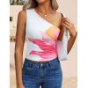 imageZESICA Womens Going Out Tank Top Summer Floral Off Shoulder Slim Fit Y2K Crop Tops Beach Vacation OutfitsWhite