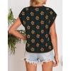 imageZESICA Womens Summer Casual Printed Tops Cap Sleeve Crew Neck Cute Knit Sweaters 2025 Trendy Clothes OutfitsBlack