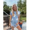 imageZESICA Womens Summer Casual Printed Tops Cap Sleeve Crew Neck Cute Knit Sweaters 2025 Trendy Clothes OutfitsLightblue