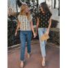 imageZESICA Womens Summer Casual Printed Tops Cap Sleeve Crew Neck Cute Knit Sweaters 2025 Trendy Clothes OutfitsWhite